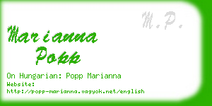 marianna popp business card